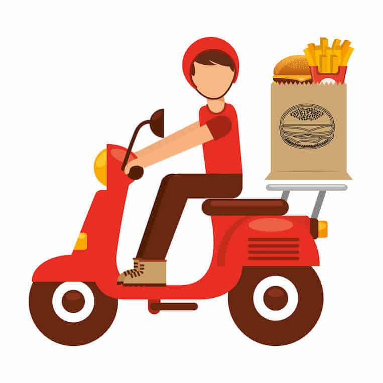 Fast Food delivery in south Korea