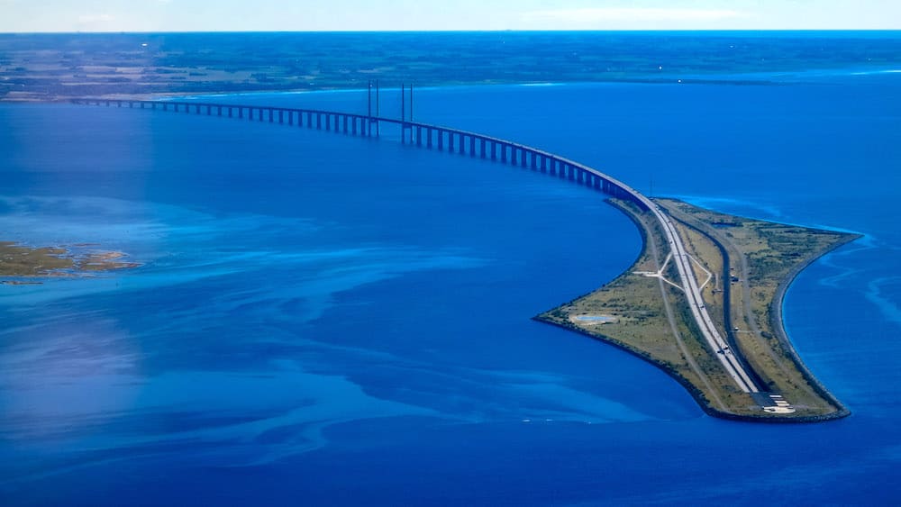 Øresund Bridge in Denmark